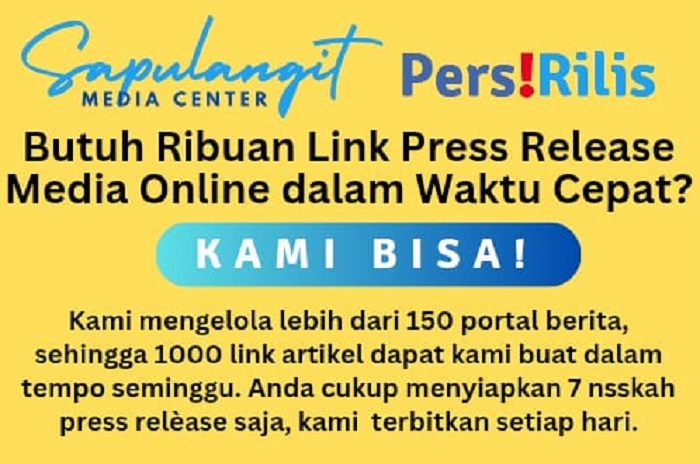 Sapulangit Media Center (SMC) melayani jasa manajemen reputasi, pencitraan dan pemulihan nama baik melalui implementasi publikasi press release di jaringan media online. Informasi lebih lanjut, hubungi 0853 1555 7788 (WhatsApp). (Dok. Sapulangit.com).

