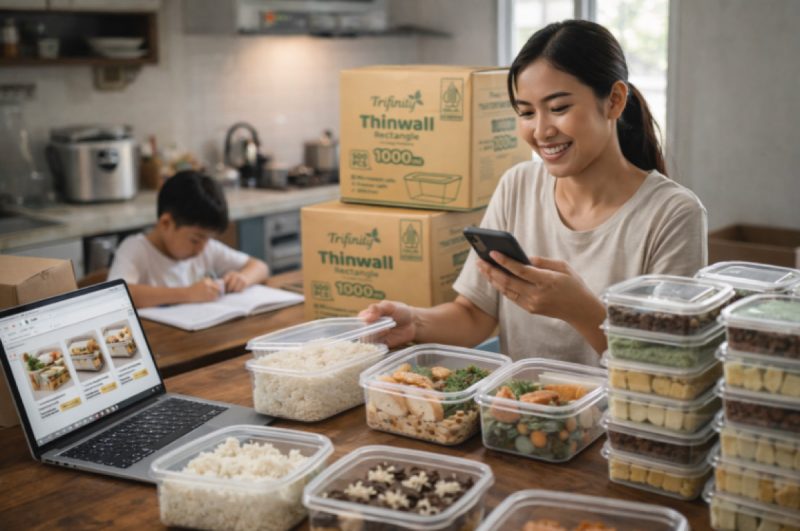 Dari dapur rumah jadi bisnis berkah! 👩‍🍳✨ Trifinity bangga jadi mitra para ibu hebat dalam membangun bisnis kuliner. Kemasan ekonomis dan Halal bikin jualan makin laris dan terlihat profesional.